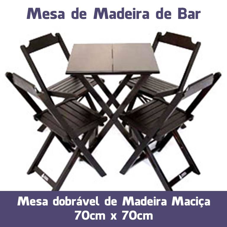 Mesa de Bar de Madeira